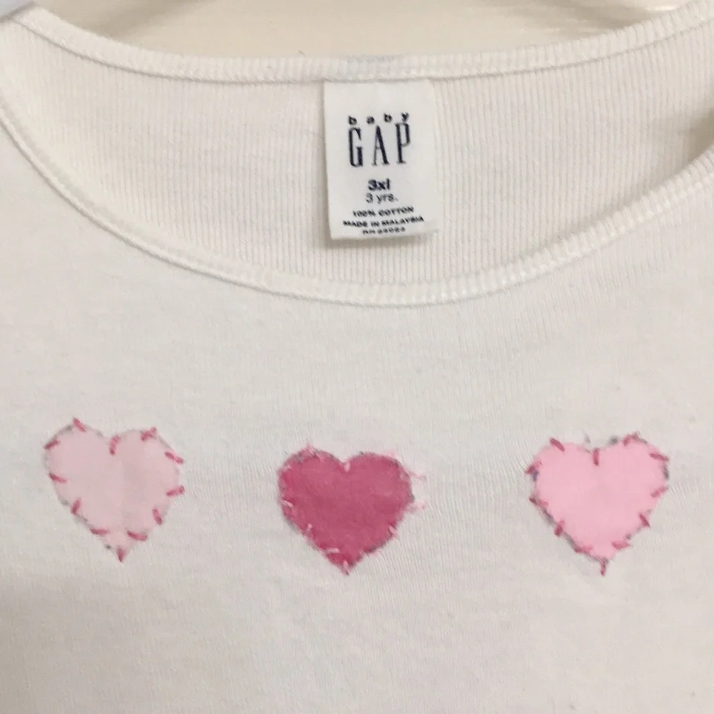 ❤️Baby Gap dress Valentine 3T white pink polka dot